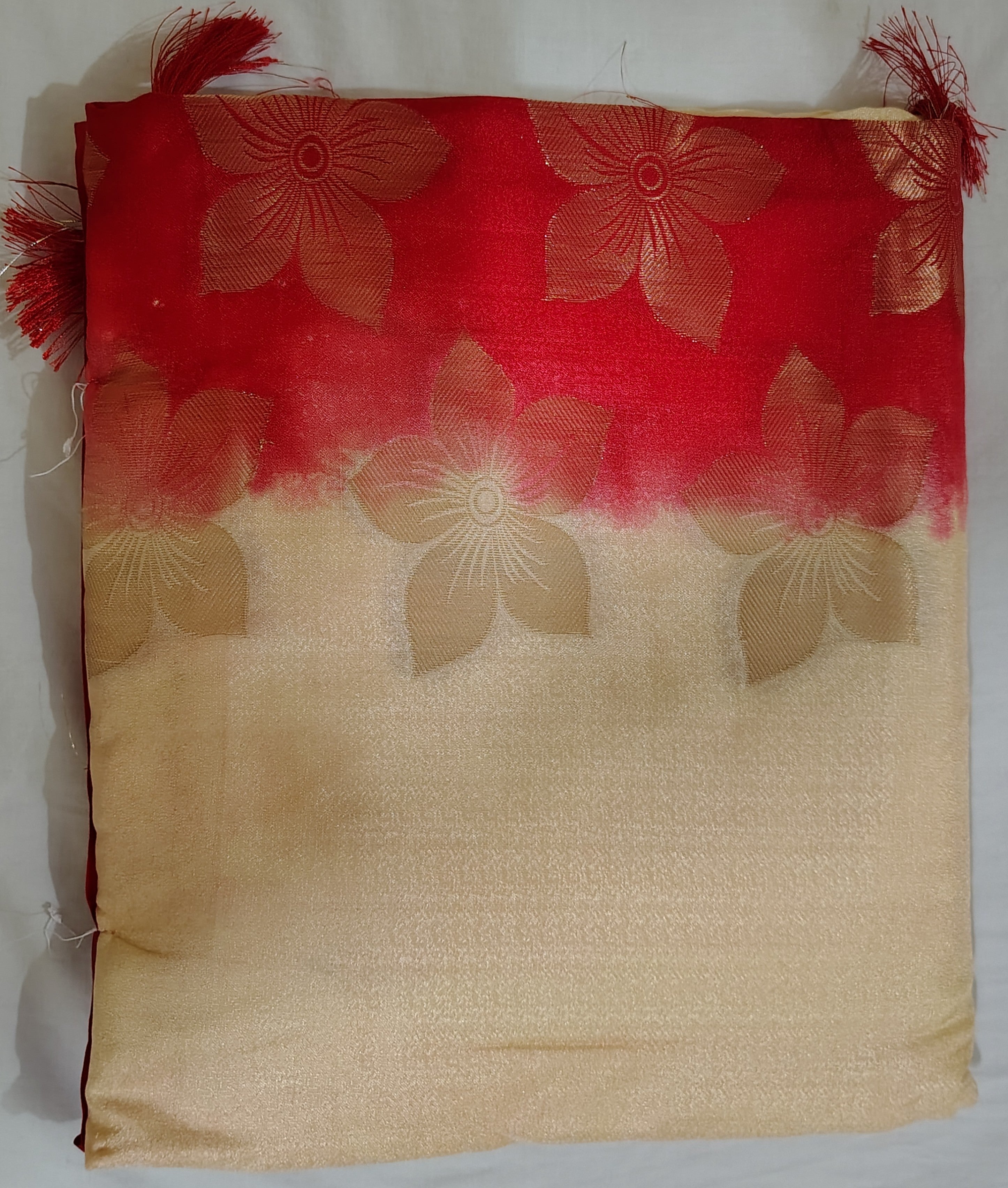 White Red Special Saree