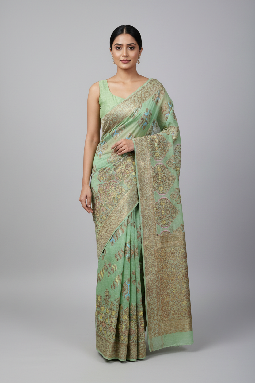 Love Light Green on Model